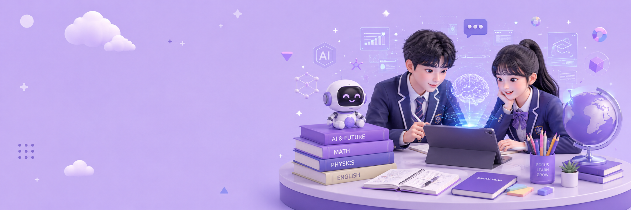 고등 학생을 위한 SchoolAI 고등 배너